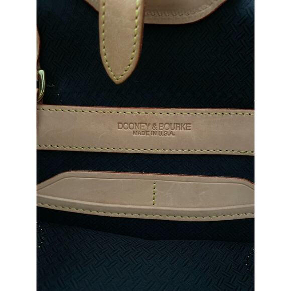 Vintage Dooney & Bourke Cabriolet & Vachetta Leather Yellow Bucket Shoulder Bag - Picture 12 of 12